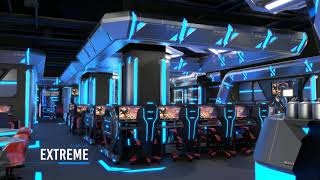 Different of eblue esports center interior design layout