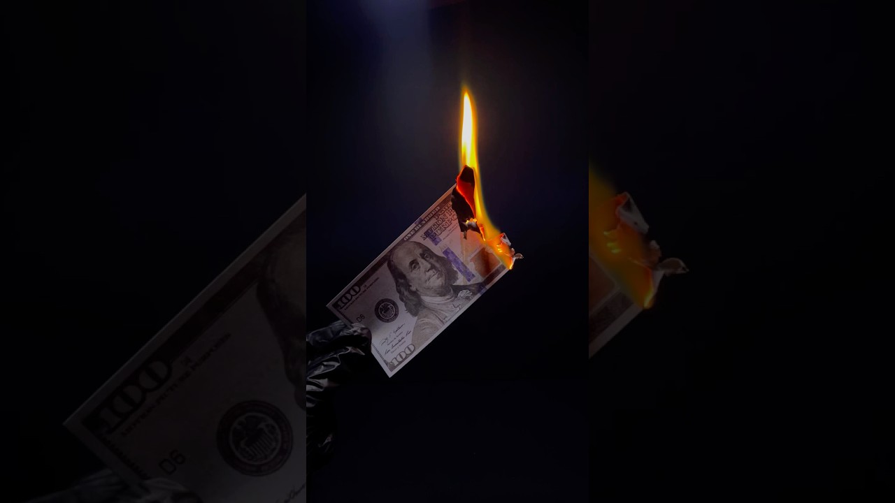 Burning a $100 Bill for Your Entertainment! 🔥💸 
