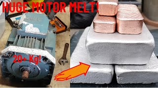 20+ Kg massive motor meltdown - Devil forge - Melting metal - ASMR