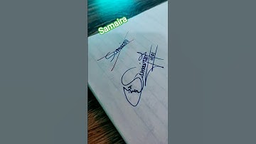Signature style your name Samaira 😱 |#youtubeshorts #art #ytshorts #video #signature #viral #shorts