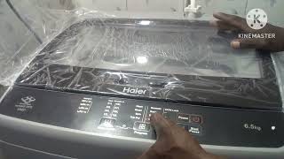 how to use Haier washing machine demo