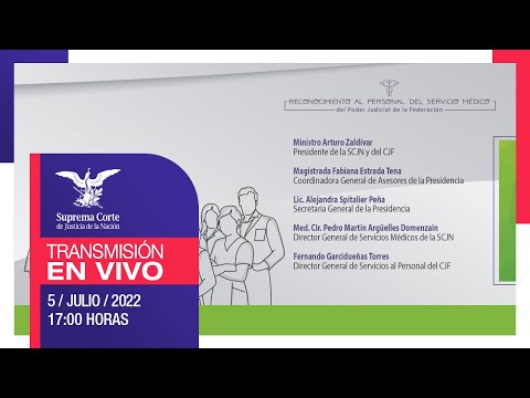 Reconocimiento al Personal del Servicio Médico PJF | Ministro Arturo Zaldívar, Presidente SCJN y CJF