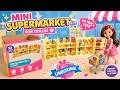 17m of relaxation when opening the box with cute items including doll push bed and mini supermarkets