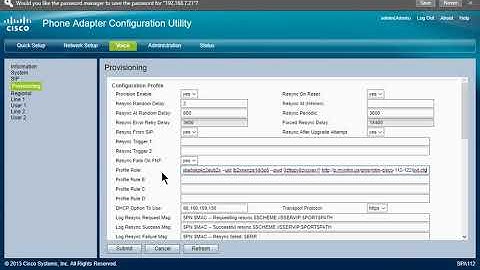 Provisioning SPA112 122