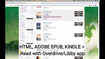 How to Search for & Download eBooks using the Library Catalog