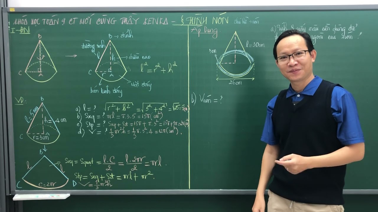 LẤY GỐC HÌNH 9 - CT MỚI - HÌNH NÓN - THẦY KENKA