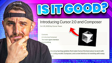 Cursor 2.0 Composer Model in Action