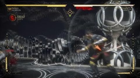 Mortal Kombat 11 | Scorpion backwards jump air to air, late teleport cancel