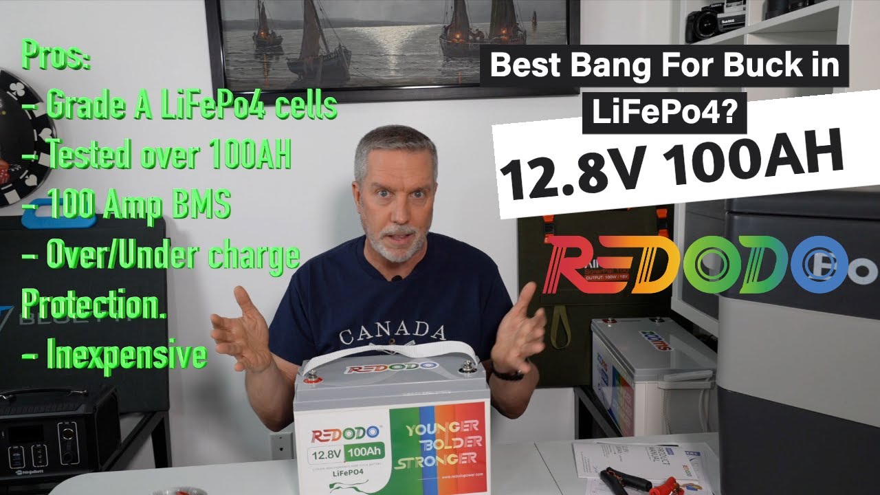 REDODO 12V 100AH LifePo4 Battery Review.  Quality cells at a low price. Best use cases.