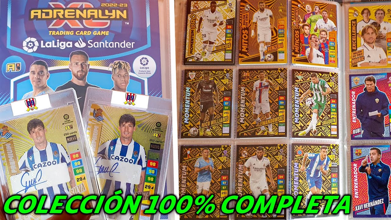 Cambiar cartas, lista de comprobación y fotos para Panini Liga Santander  2022-2023. Adrenalyn XL 