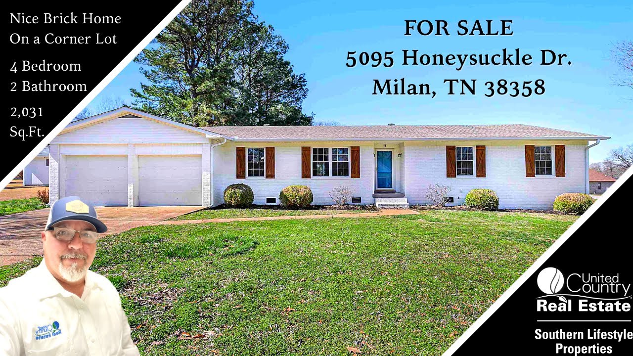 Home For Sale in Milan, Tennessee YouTube