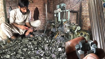 Production Of High Quality Hexagonal  Nut || How To Make Hex Nut