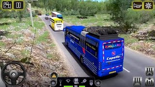 Euro Bus Racing Hill Mountain Climb 2019 | NEWOffroad Green Bus Unlocekd - Android Gameplay 3D screenshot 3