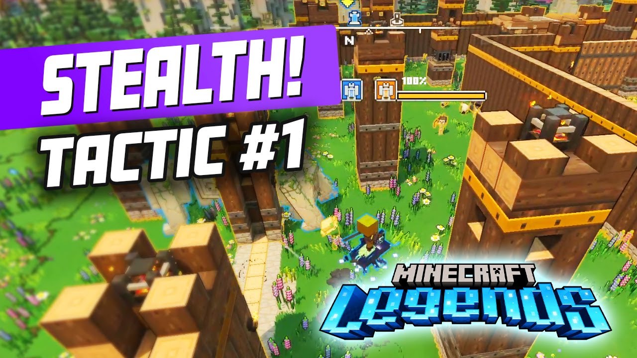 Minecraft Tactics TACTIC #1: GATE STEALTH ENTRY🤫| Minecraft Legends PVP Tactics - YouTube