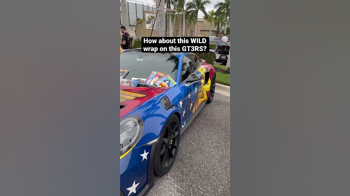 This Porsche GT3RS has an INSANE wrap! 🤯
