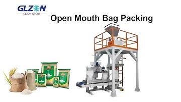 Granule & Rice Bagging Machine  Automatic Rice Bag Packing & Corn Packaging System