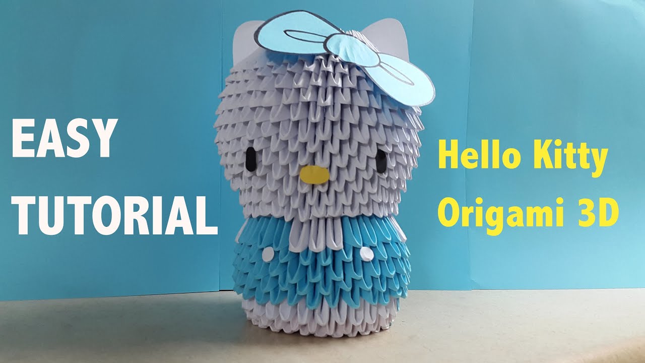 Origami 3D Hello Kitty YouTube