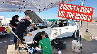 Can Budget EG Hang with 800HP Supras? Global Time Attack at Southwest Speed Fest
Can Our $1000 Engine Swap Hang with 800HP Supras?
By Aaron Gaghagen
This is what we were waiting for! Finally we get to take Budget EG to the track to see how it stacks up with more expensive and more powerful machines. Our K23 turbo head on K20 block experiment is tuned and our chassis is setup. Lets do this!
Like us? We’d Love Your Support!
Help Support VTEC Academy by hitting up our store for gear at https://vtec.academy/shop/ or help us by sharing (it’s free!) this post or others with other cool Honda people.
You can find killer deals on stuff we actually use here on our Amazon Page at https://www.amazon.com/shop/vtec.academy. Items you buy using the link will give us a small kickback and help us bring you more Honda and Acura projects!
You can also help support VTEC Academy by shopping for your Acuity Instruments parts using our link at https://acuityinstruments.com/?ref=vtecacademy
Nothing but Hondas. That’s exactly what you’ll find at VTEC Academy. Because Soichiro Honda’s passion for motorsports and his company’s ability to express that in the machines they produce make a whole lot of sense. VTEC Academy is a place for Honda fans who feel the same way and who seek the most accurate technical information and commentary to continue that very legacy and make whatever Honda it is that they drive just a little bit better. And more fun.
The editors and contributors of VTEC Academy are some of the industry’s most experienced and trusted, which means the informative, unique perspectives you need are all right here. And, like you, we’re also obsessed with Hondas. So, subscribe to our channel and hit us up at vtecacademy.com or, if you’re into social media, you can get your daily dose of VTEC Academy on Instagram, Facebook, and Twitter. We’re always on the lookout for cool, fast Hondas.
DISCLAIMER:
VTEC Academy videos are for educational and entertainment purposes. We can not guarantee the modifications performed in the video are legal in your locality. Do not do any modifications to your vehicle that will void your warranty or in any way violate your local laws. We assume no liability for property damage or injury as a result of any of the information contained in this video. Use the information provided at your own risk. Its on you, dog. Can Budget EG Hang with 800HP Supras? Global Time Attack at Southwest Speed Fest