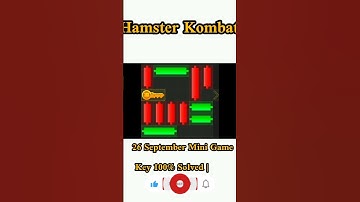 26 September Mini Game Key 100% Solved | Hamster Kombat🥰🥰#shortvideo #shorts #short #trending #video