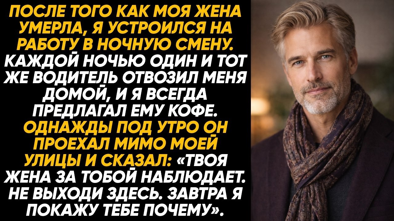 Каждую ночь я угощал водителя кофе. Однажды под утро он проехал мимо моей улицы и тихо сказал мне: —