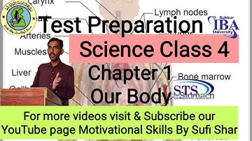 Science Class4 | Chapter 1 | Our Body | Test Preparation | PST JEST | MCQs Test Preparation