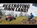 Angry Man Destroyed His Field Infront Of Dirt Bikers! WTF 2021