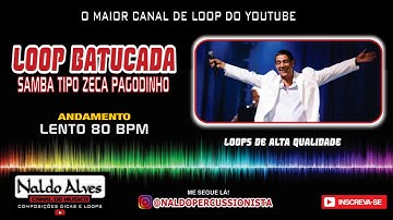 LOOP BATUCADA PARTIDO ALTO (LENTO 80 BPM) TIPO ZECA PAGODINHO