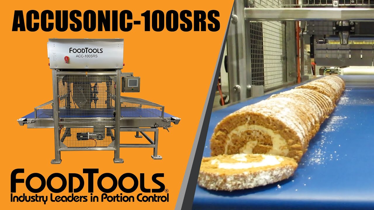 Ultrasonic Swiss Roll Slicer Roll Cutting Machine ACCUSONIC100SRS