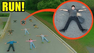 If you see your neighbors laying on the road like this.. lock your doors & hide! (It