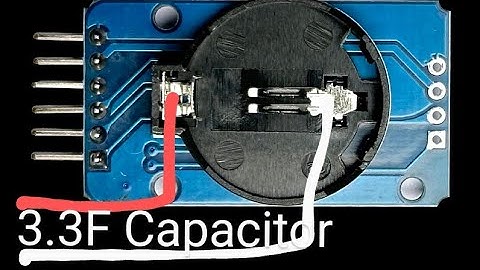 Ds3231 rtc module rechargeable battery