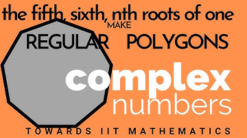 7.  Fifth, Sixth, nth Roots of 1 give us Perfect Polygons