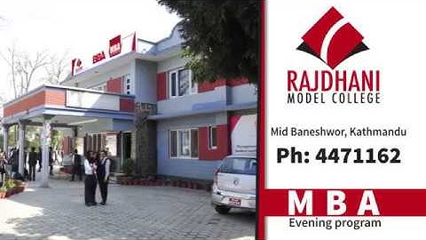 Admission Open for MBA-Evening at Rajdhani Model College