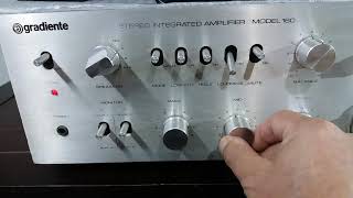GRADIENTE AMPLIFIER MODEL 160 YEAR 1978 / TAPE DECK CD 2500 YEAR 1977 / RCA BLUE - VINTAGE SOUND 80