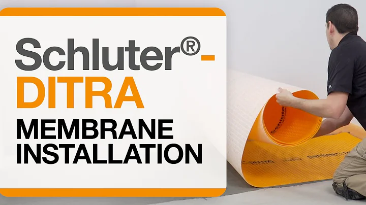 How to install the Schluter-DITRA Uncoupling and Waterproofing Membrane