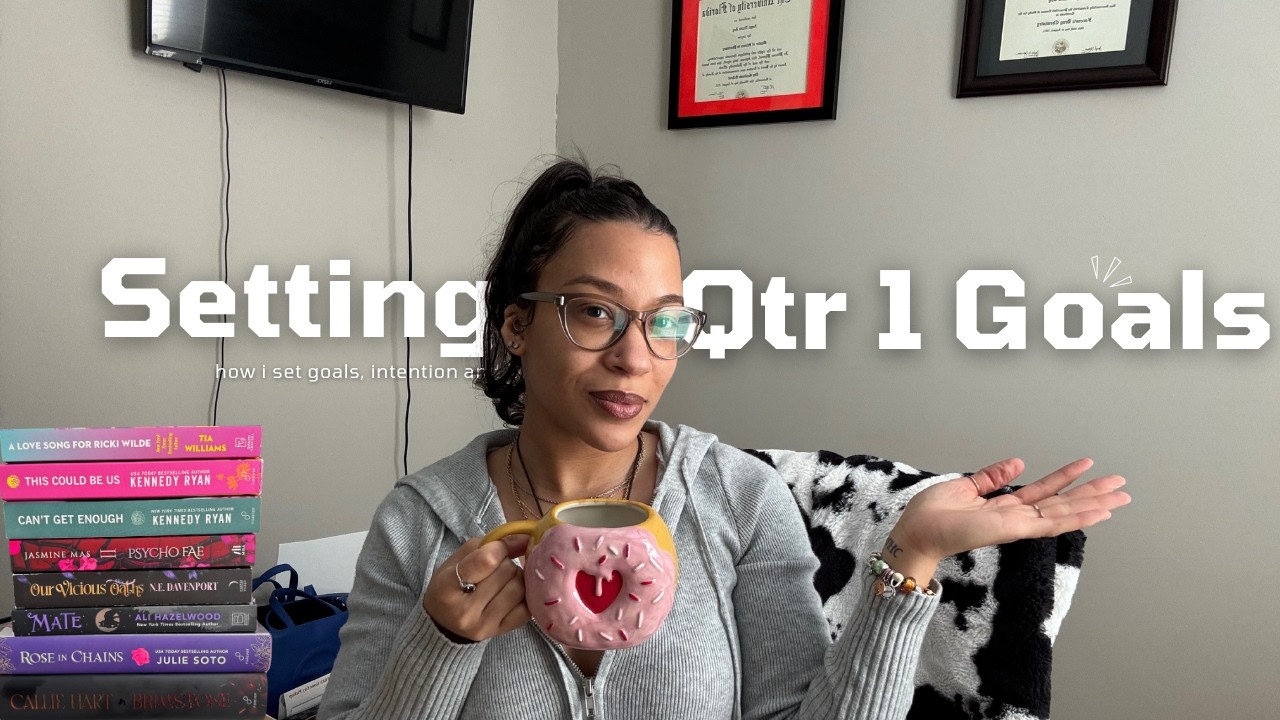 Setting QTR 1 Goals -- MANIFESTING, NEW Year, NEW Energy 📚🩷✨