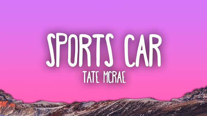 Tate McRae - Sports Car