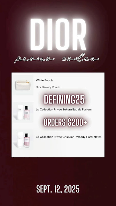 New Dior Promo Codes for September 💃🏻 #diorbeauty #dior #makeup #promocode