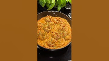 Shrimp pasta 🦐✨ #shrimppasta #pasta #pastarecipe #easypasta #cookingpasta #cooking