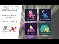 Cqlp 2024  poules jour 2 blue salamander turquoise hedgehog purple leopard and pink octopus