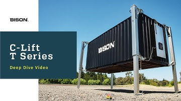 Bison Transportable Container Lift for Military Logistics and Mobilizing Container Assets