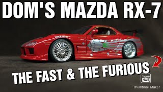 Fast & Furious Dom's Mazda RX-7 JADA 1/24