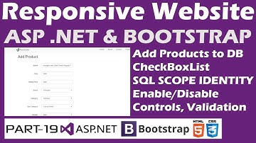 Responsive Website-ASP.NET&Bootstrap-Part 19-Online Shopping Site - Insert Products - Scope Identity