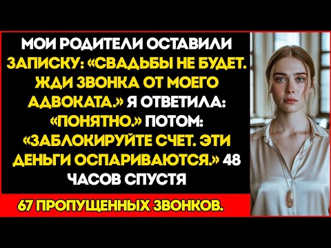 Мои родители оставили записку Свадьба ОТМЕНЯЕТСЯ. Жди звонка от моего адвоката. Я не стала спорить.