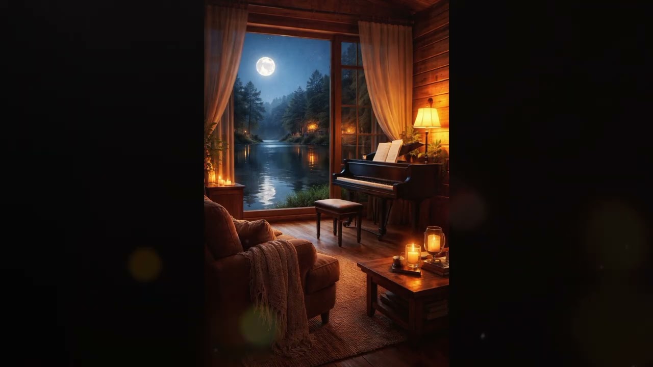 Moonlit Piano Night | Deep Sleep Piano Music | Calm Night Ambience