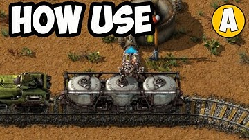 Factorio hoe FLUID WAGON te gebruiken (2025) | Factorio Fluid Wagon