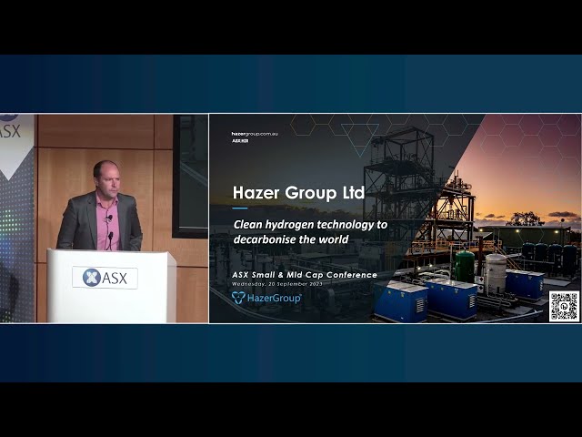 ASX Small and Mid-Cap Conference September 2023 | Hazer Group Ltd (ASX: HZR) class=