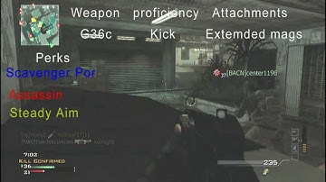 MW3 G36-C kill confirmed gameplay [ 38-6 ] on bootleg