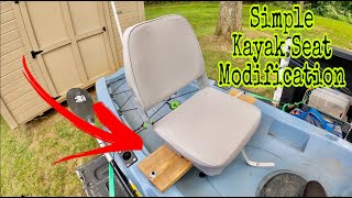 Simple Kayak Seat Modification | NO DRILLING