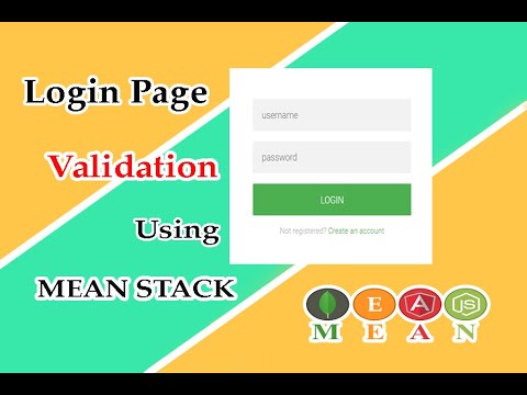 Login Page Validation | Using MEAN Stack | Studio 3T |Full Tutorial