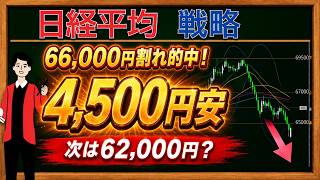 [Week of 8/24 Nikkei 225] Predicted the drop below 66,000 yen. Will it fall to 62,000 yen next